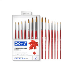 DOMS STUDIO BRUSHES MODEL 66 - 7pcs Round Brushes